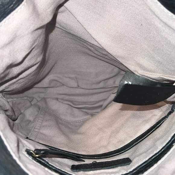 Anthro Day & Mood Black Leather Bucket Bag - Picture 10 of 11